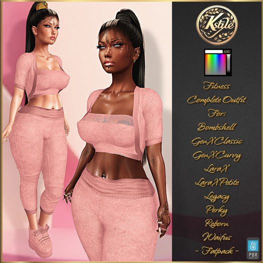 [K-Style] FITNESS COMPLETE OUTFIT - FATPACK #7