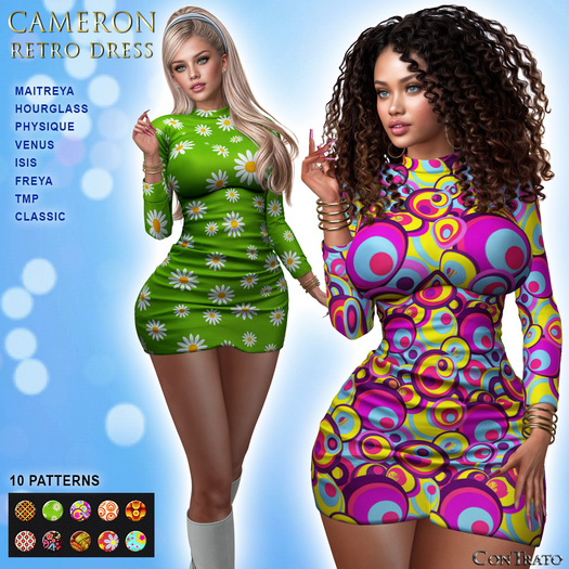 [ConTrato] Cameron Retro Dress