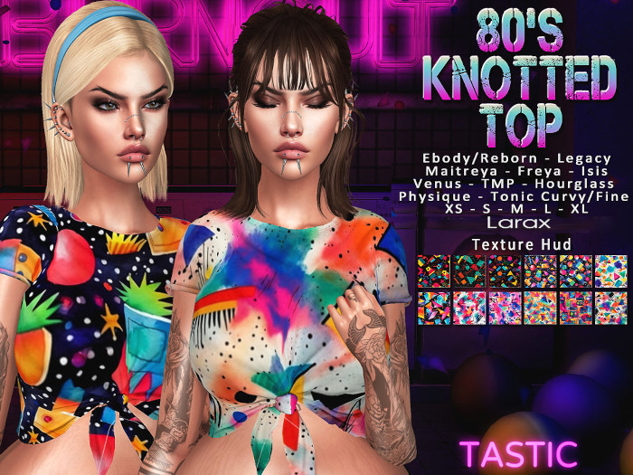 Tastic-80's Knotted Top Larax Updated!