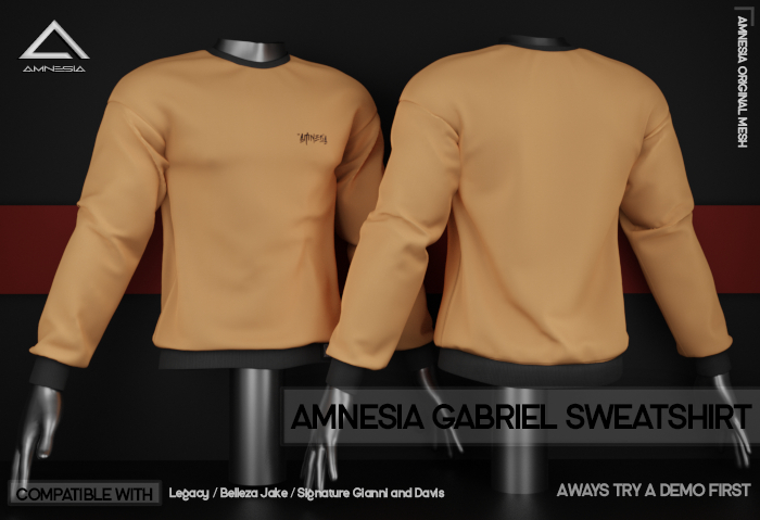 # AMNESIA - Gabriel Sweatshirt - Orange