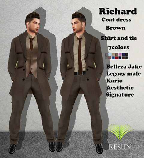 Res_Richard Coat dress Brown