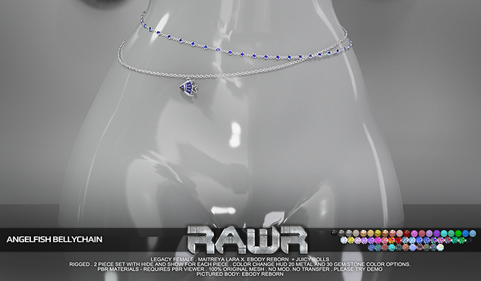 RAWR! Angelfish Bellychain DEMO (add me)