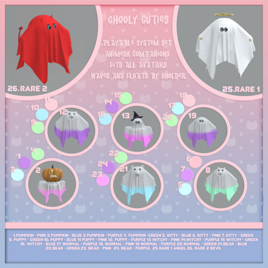 [TKC] Ghooly Ghosties ~ Fatpack ~ C/M