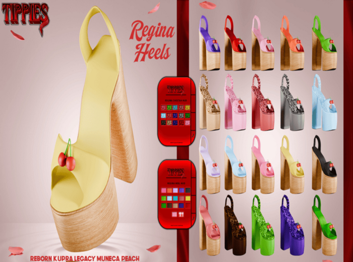 TIPPIES. Regina Heels In Yellow
