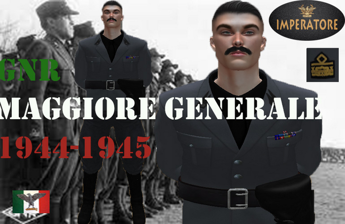 GNR MAGGIORE GENERALE UNIFORMI NEW MODEL