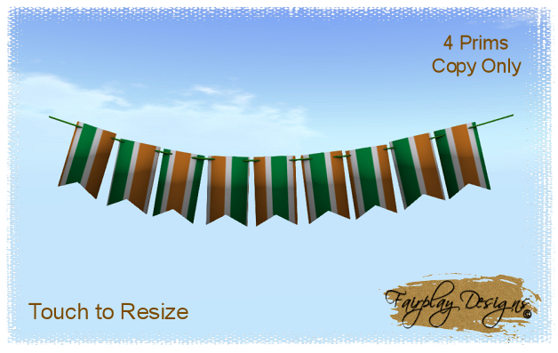 ~R~Irish Themed Party Pennants