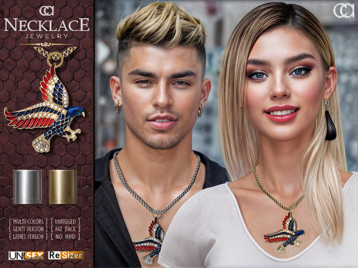 [CA] USA EAGLE NECKLACES