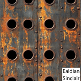 Rusty Perforated Metal Seamless Texture