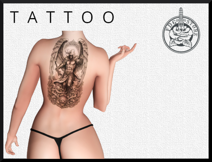FDG tattoo demon unisex[2K]