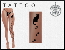 FDG TATTOO  cat on thigh[2K]