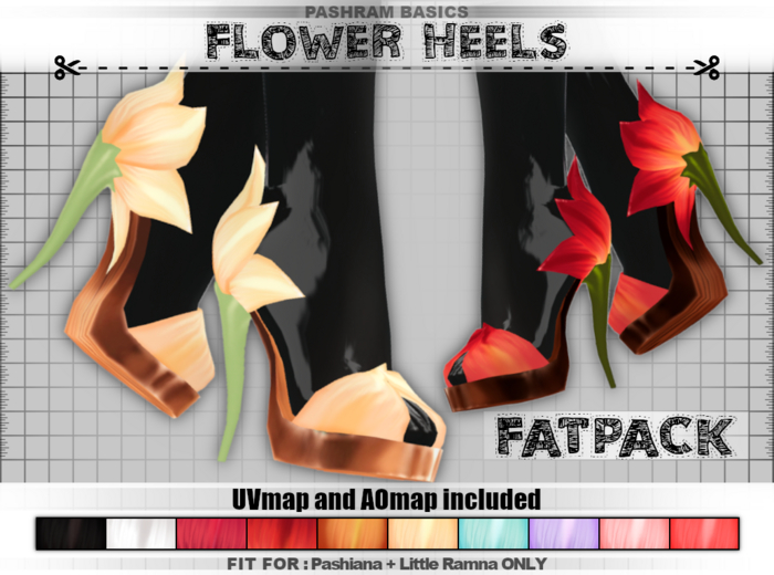 ~MelonPie~ Little Ramna! Flower Heels