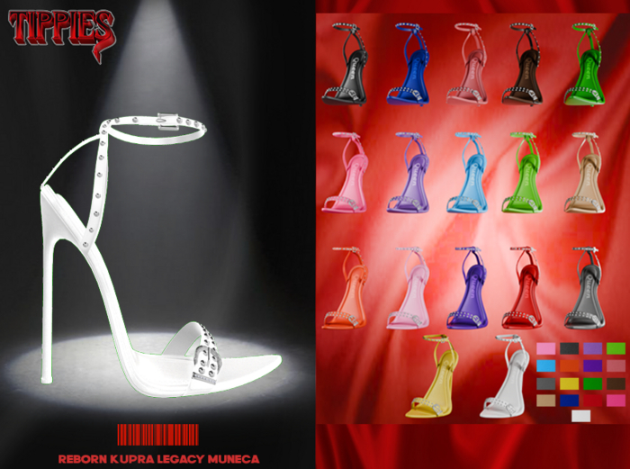 TIPPIES. Isis Heels In White