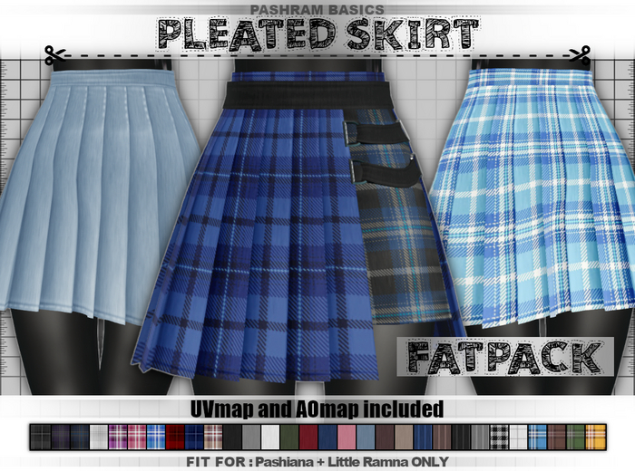 PashRam - Pleated Skirt - FATPACK