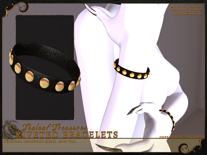 Tealeaf Treasures - Riveted Bracelets [GIFT]