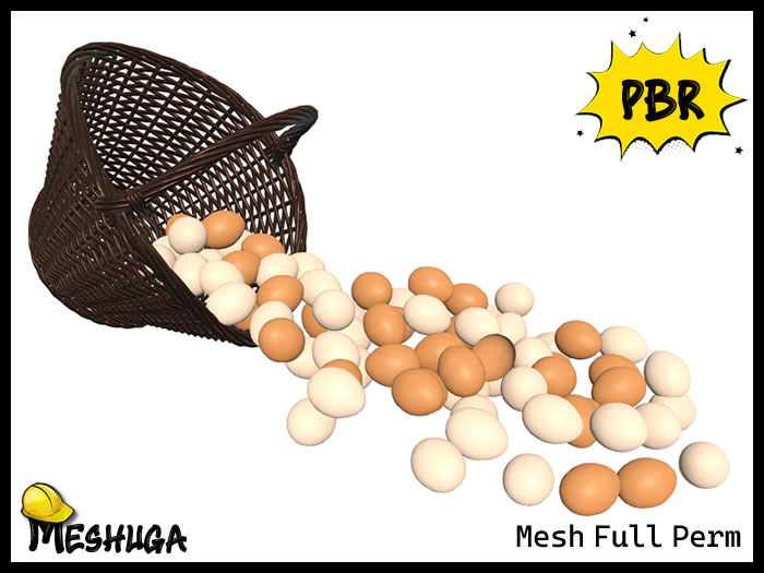 Meshuga PBR Easter Basket of Eggs FULL PERM MESH