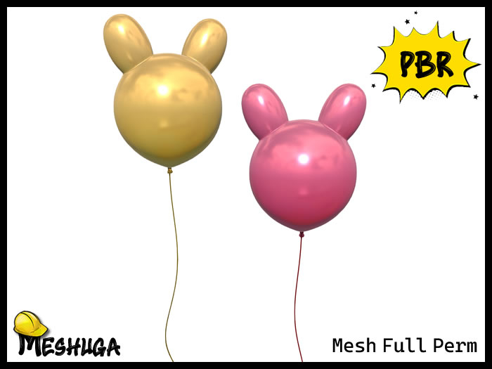 Meshuga PBR Easter Bunny Balloon FULL PERM MESH
