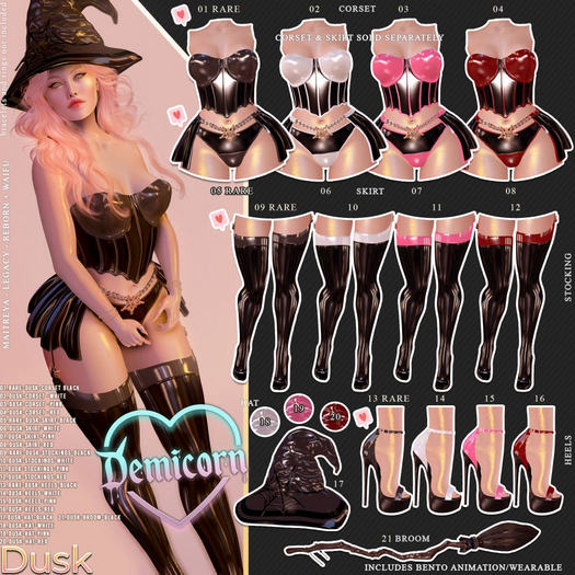 13. RARE - Dusk - Black Heels - Demicorn Legacy