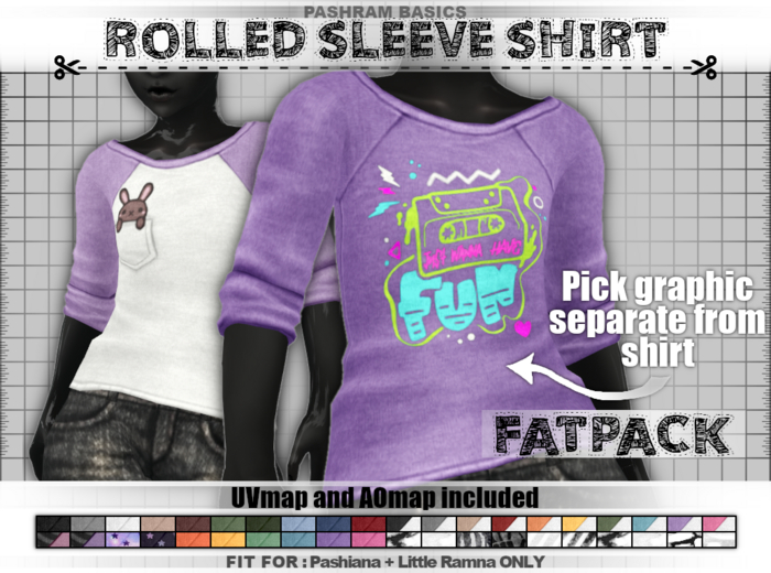 PashRam - Rolled Sleeve Shirt - FATPACK