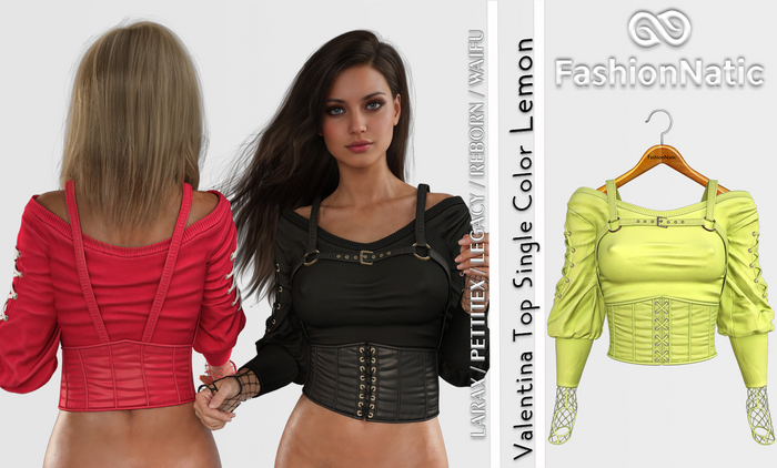 Top Valentina Lemon - Reborn,  Waifu, Legacy,  LaraX, PetiteX - FashionNatic