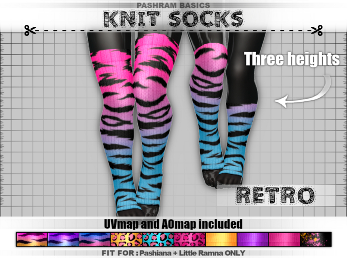 PashRam - Socks - Retro