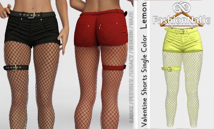 Shorts Valentina with Tights Lemon - Reborn,  Legacy,  LaraX, PetiteX - FashionNatic