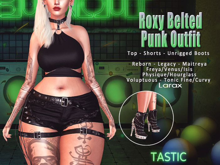 Tastic-Roxy Buckled Punk Outfit-Boxed