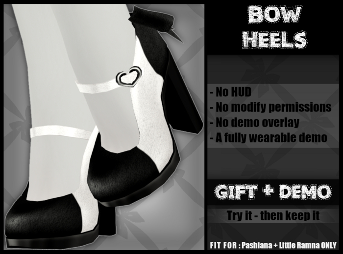 DEMO-GIFT - PashRam - Bow Heels