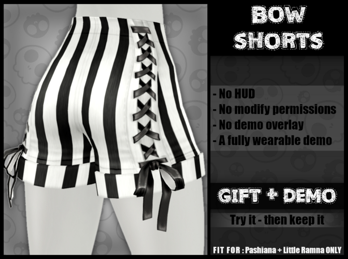DEMO-GIFT - PashRam - Bow Shorts