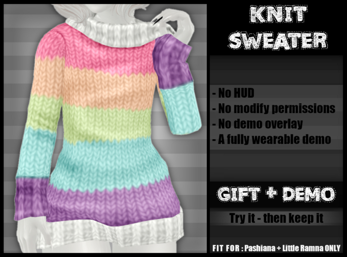 DEMO-GIFT - PashRam - Chunky Knit Sweater