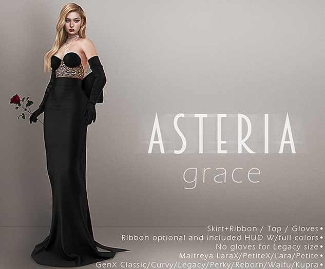 Asteria"Grace" Top Black