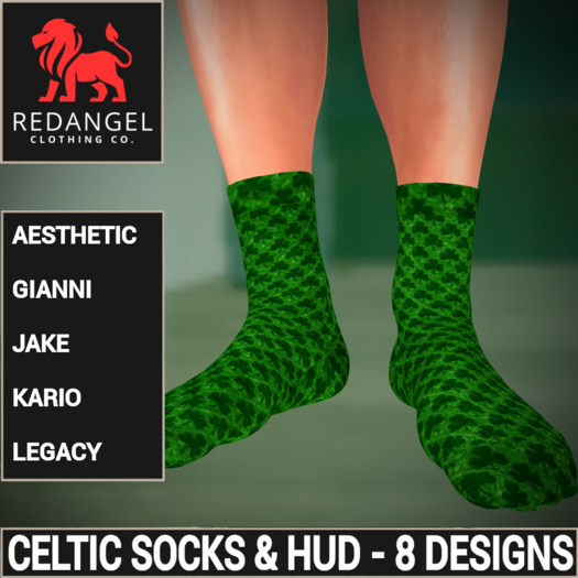 Celtic Socks & HUD - 8 Designs