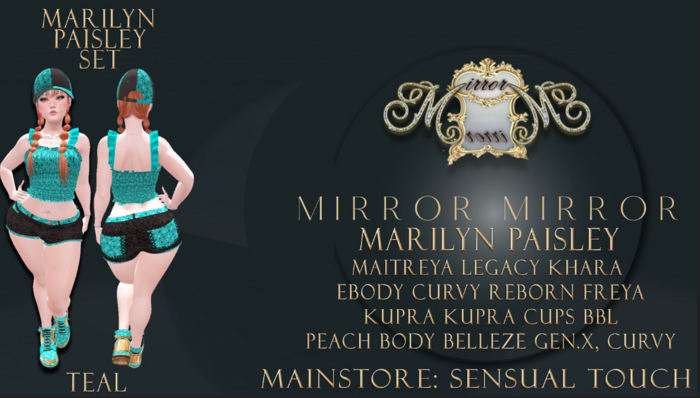 MARILYN TOP SINGLE TEAL