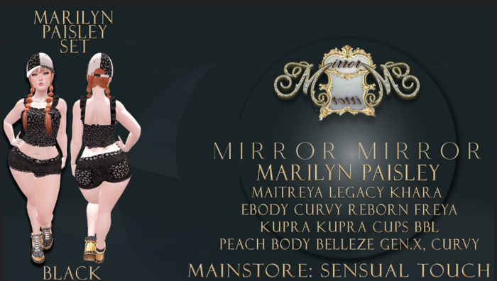 MARILYN TOP SINGLE BLACK