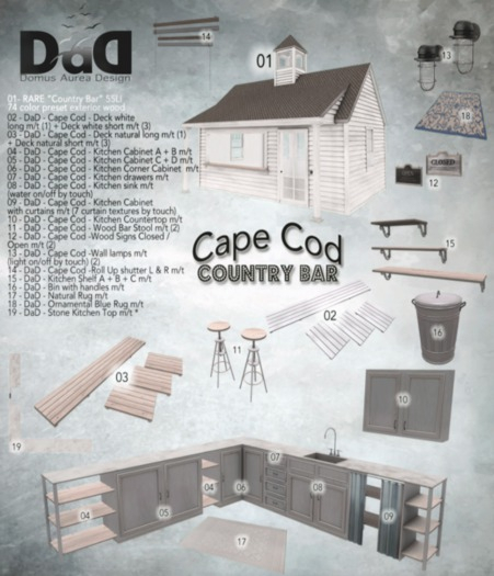 09 - DaD - Cape Cod - Kitchen Cabinet with curtains m/t