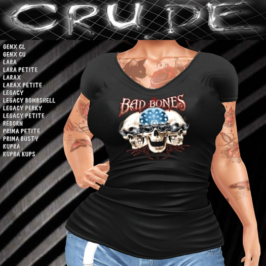 Bad Bones Women's T-Shirt (WJS)  <Wear Me>