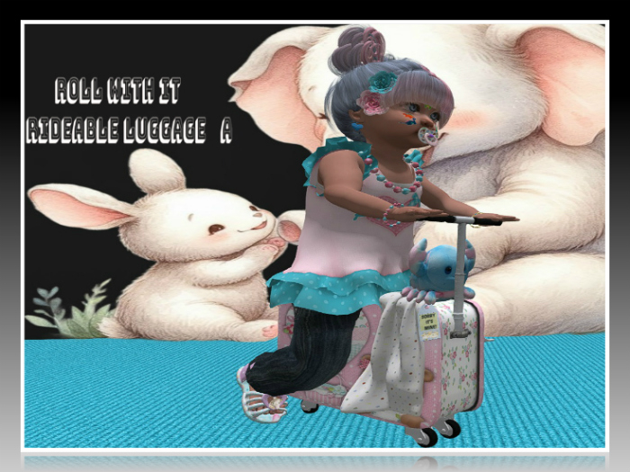 ROLL WITH IT  RIDEABLE LUGGAGE   A