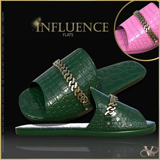.:VEX.: Influence Flats : BUBBLEGUM (Add/Wear to Unpack)