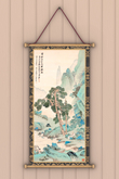 Green Hills Stream Wall Scroll