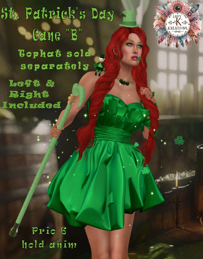 *LKK* St. Patricks Day Cane "B" 