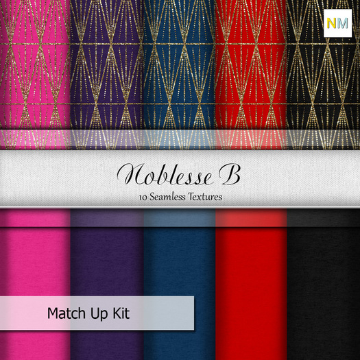 Noblesse B MatchUp Kit 10 Seamless Fabric Textures NM