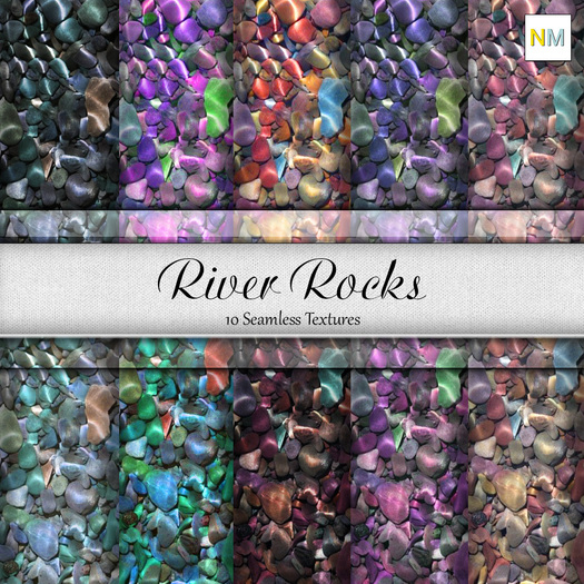 River Rocks 10 Seamless Textures Builders Kit NM