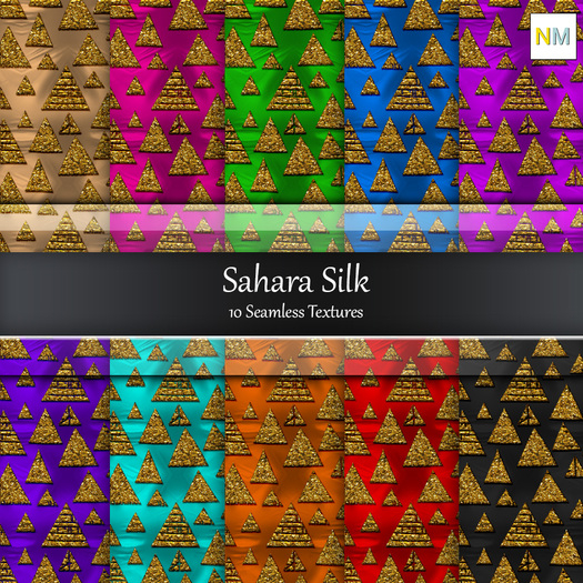 Sahara Silk 10 Embellished Textures NM