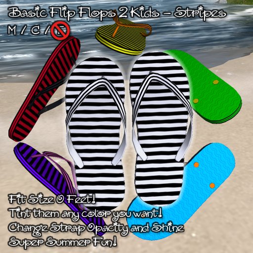 R(S)W Basic Flip Flop 2 Kids - Stripe