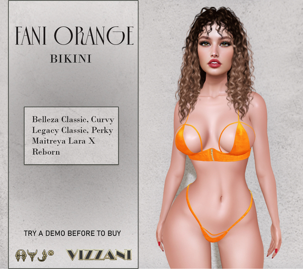 !! SEXY BIKINI !!  FANI ORANGE - A&J CREATION AND FRANCHISE