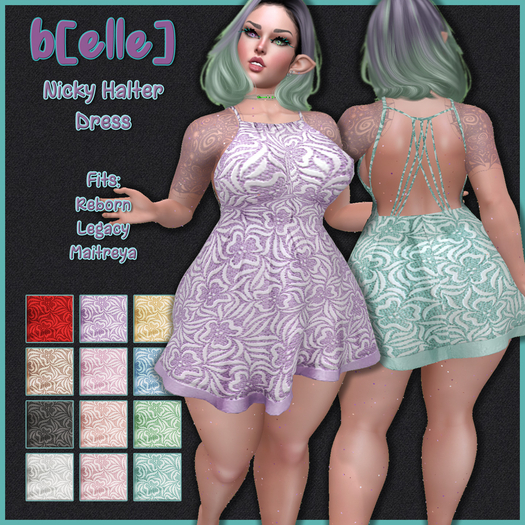 b[ELLE] Nicky Halter Dress Lace