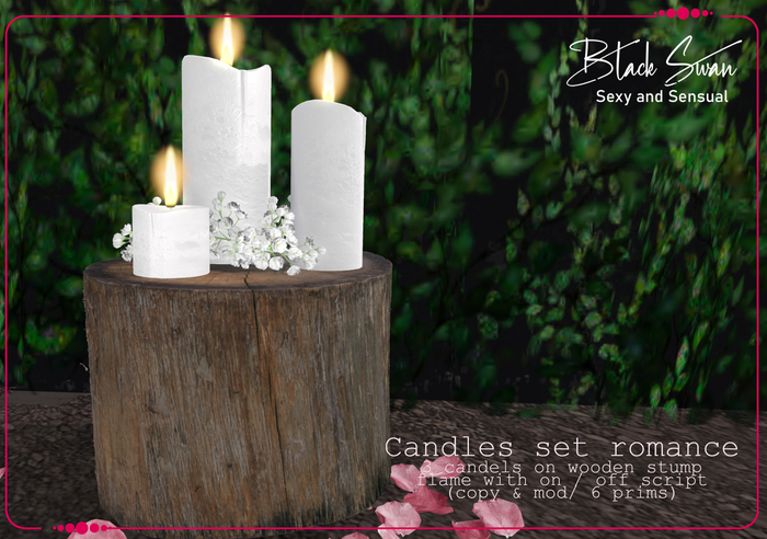 ! Black Swan ! Candles set romance
