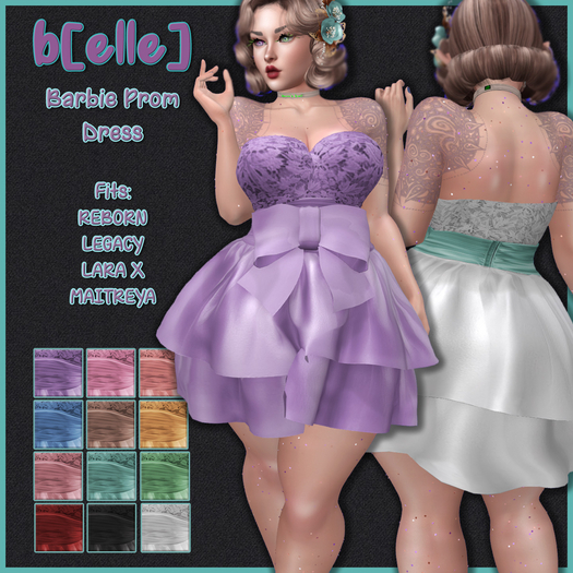 b[ELLE] Barbie Prom Dress w/HUD