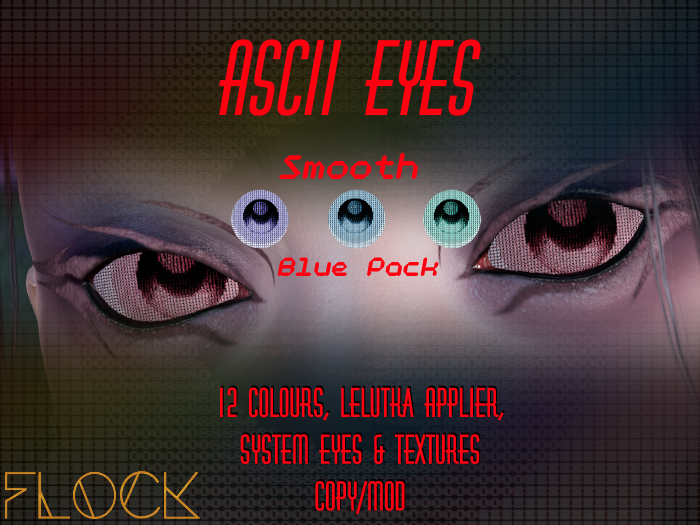 [FLOCK] - ASCII Eyes - Smooth - Blue Pack