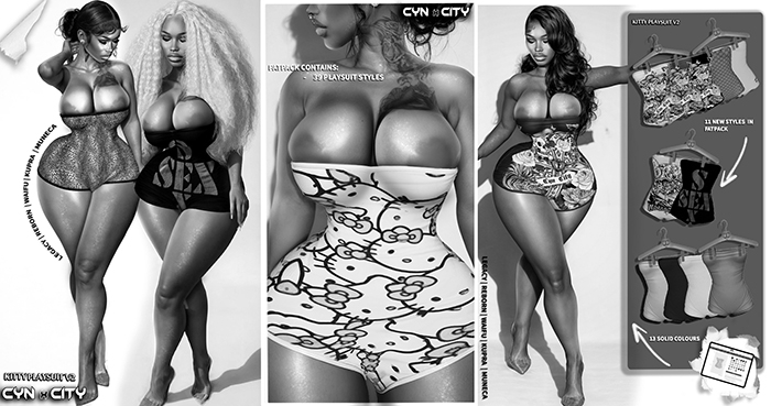 ::CYN CITY APPAREL:: Kitty Playsuit Demo