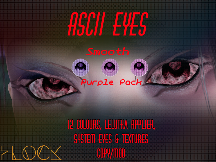 [FLOCK] - ASCII Eyes - Smooth - Purple Pack
